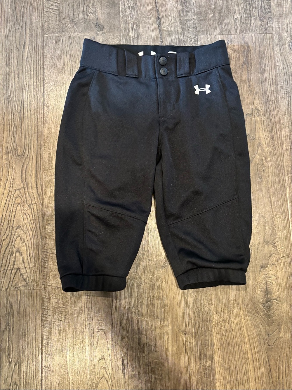 Under Armour Kids Black Athletic Sweatpants with Logo